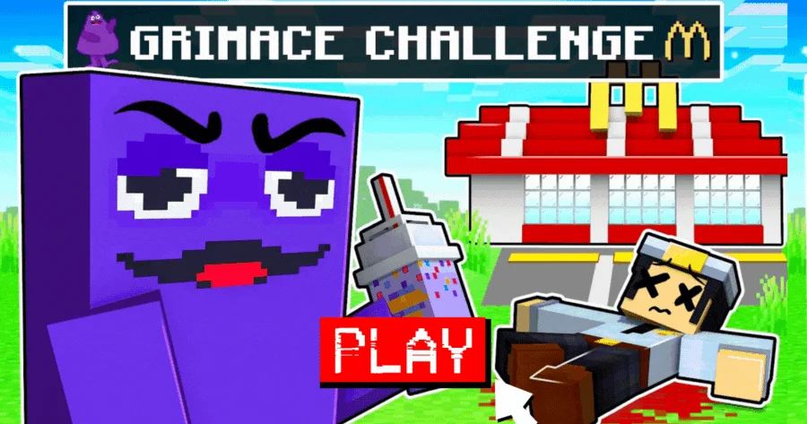 Can You Conquer the Grimace Shake Challenge in Minecraft?